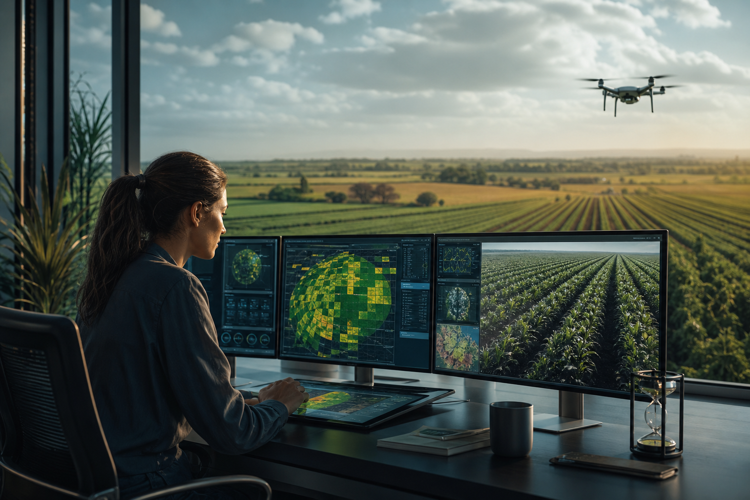 Remote sensing and GIS technology for farmland monitoring